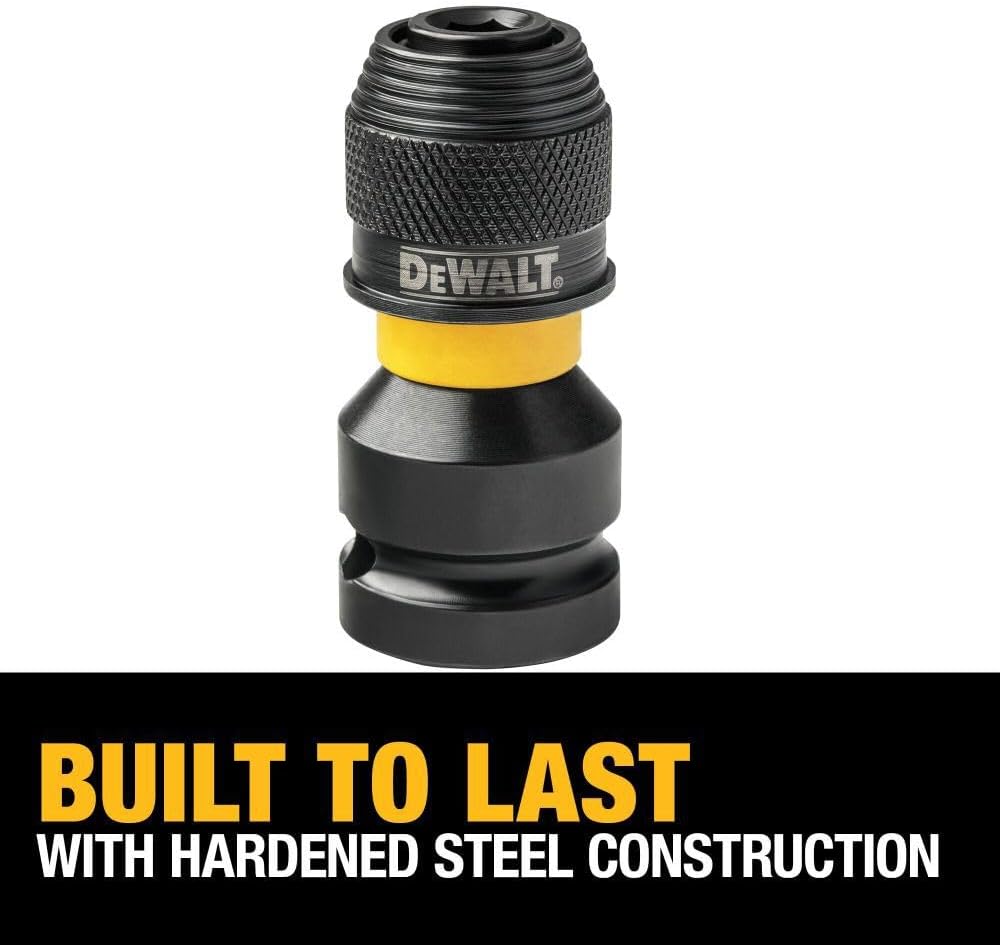 DeWalt DW2298 G Adaptor 1/2" Sq To 1/4" Hex Rapid Load