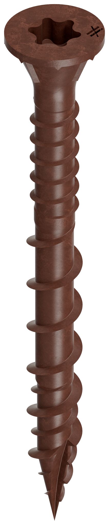 Simpson Strong-Tie DSVR2MB Deck-Drive™ DSV WOOD Screw — #10 x 2 in. T-25, Flat Head, Quik Guard®, Red (1750-Qty)