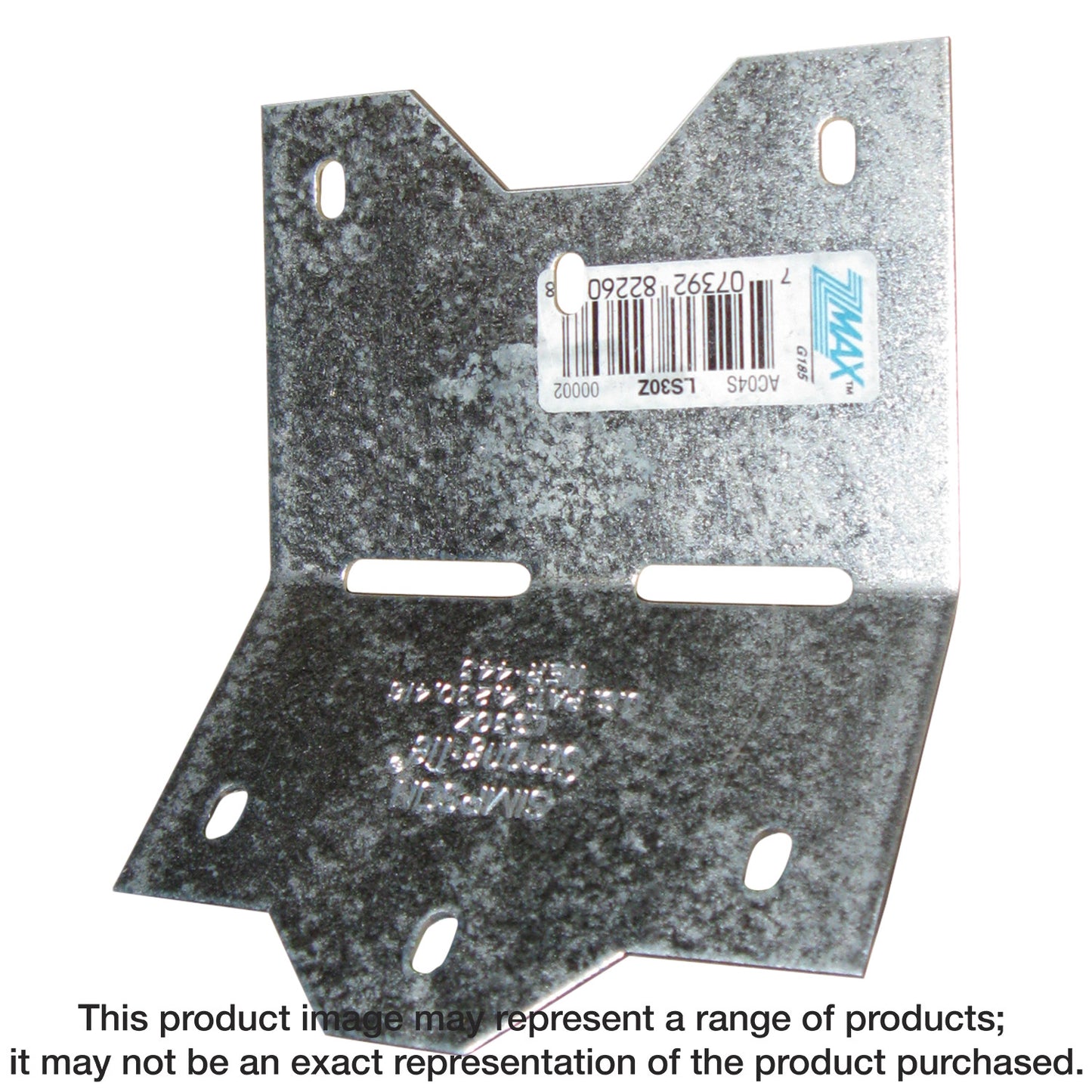 Simpson Strong-Tie LS30Z LS 3-3/8 in. 18-Gauge ZMAX® Galvanized Adjustable L Angle (Pack of 100)