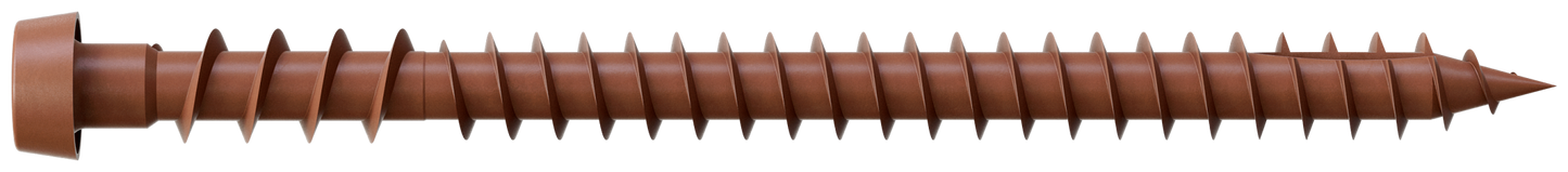 Simpson Strong-Tie DCU234SRD Deck-Drive™ DCU COMPOSITE Screw (Collated) — #10 x 2-3/4 in. Quik Guard® Red (1000-Qty) (Pack of 100)
