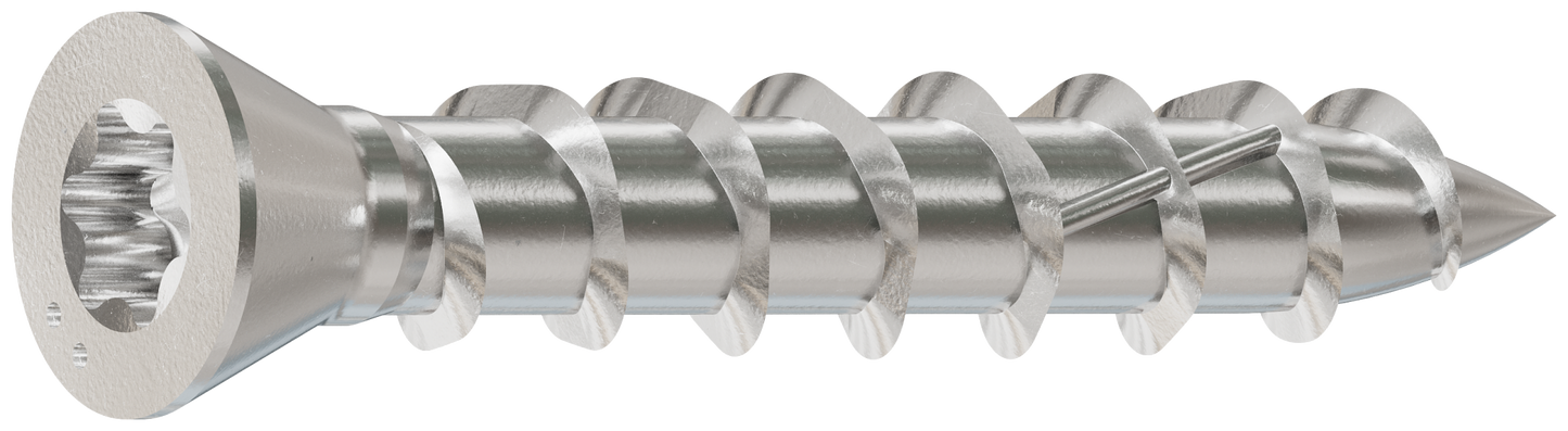 Simpson Strong-Tie S07100WP1 Deck-Drive™ DWP WOOD SS Screw — #7 x 1 in. T-15, Trim Head, Type 305 (1 lb.) (Pack of 10)