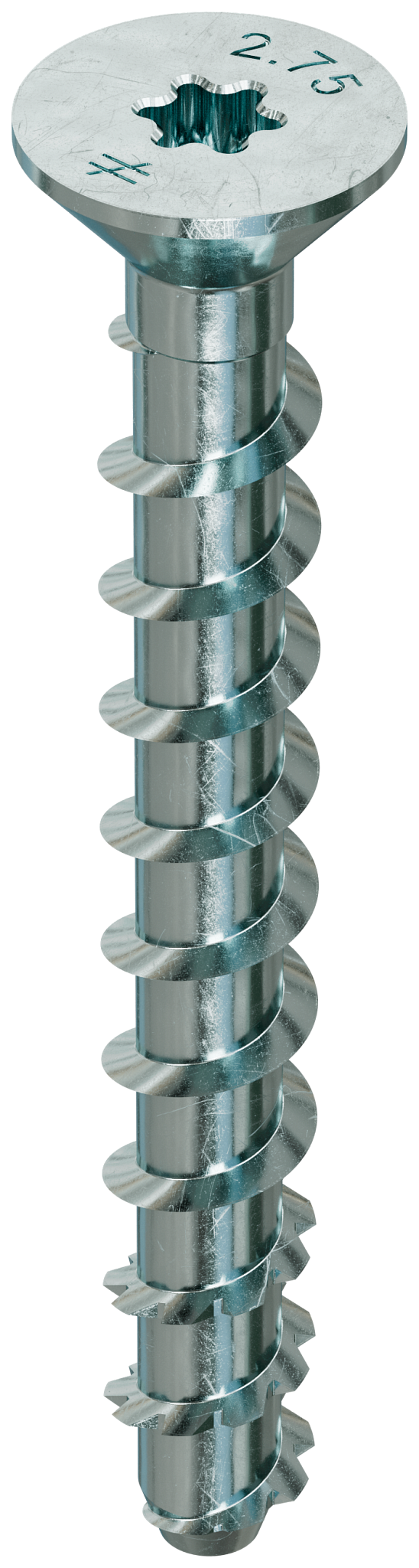 Simpson Strong-Tie THDB25234CS Titen HD® 1/4 in. x 2-3/4 in. Zinc-Plated Countersunk Head Heavy-Duty Screw Anchor (50-Qty)