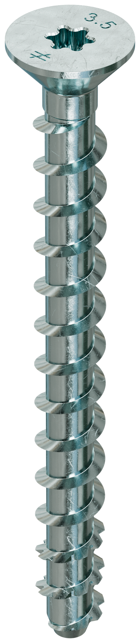 Simpson Strong-Tie THDB25312CS Titen HD® 1/4 in. x 3-1/2 in. Zinc-Plated Countersunk Head Heavy-Duty Screw Anchor (50-Qty) (Pack of 490)