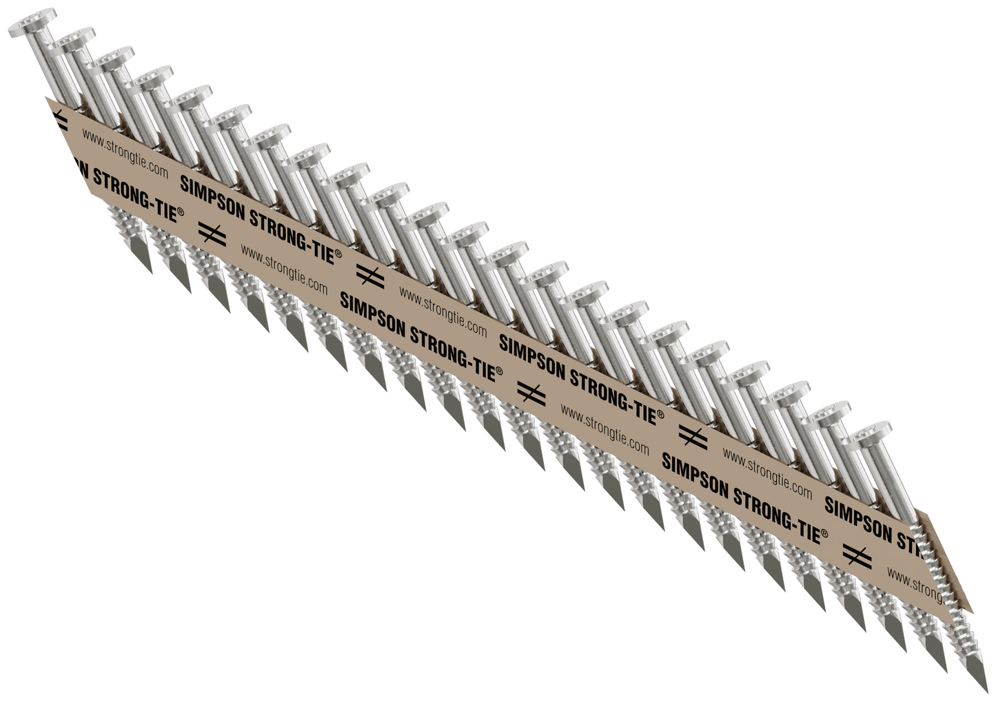 Simpson Strong-Tie T10A150MCN Strong-Drive® 33° SCNR™ RING-SHANK CONNECTOR Nail — 1-1/2 in. x .131 in. Type 316 (1500-Qty) (Pack of 4)