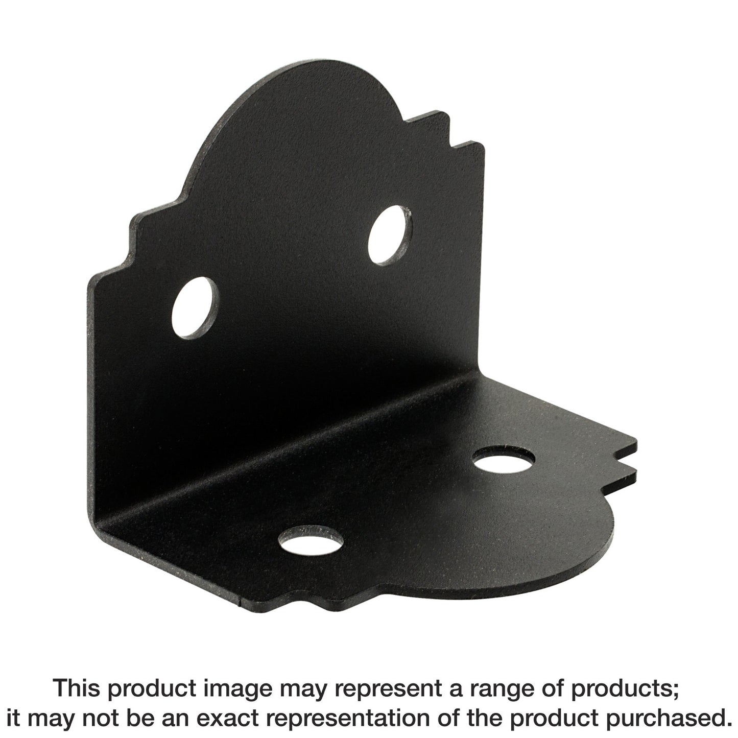 Simpson Strong-Tie APA6 Outdoor Accents® Mission Collection® ZMAX®, Black Powder-Coated 90° Angle for 6x (Pack of 12)