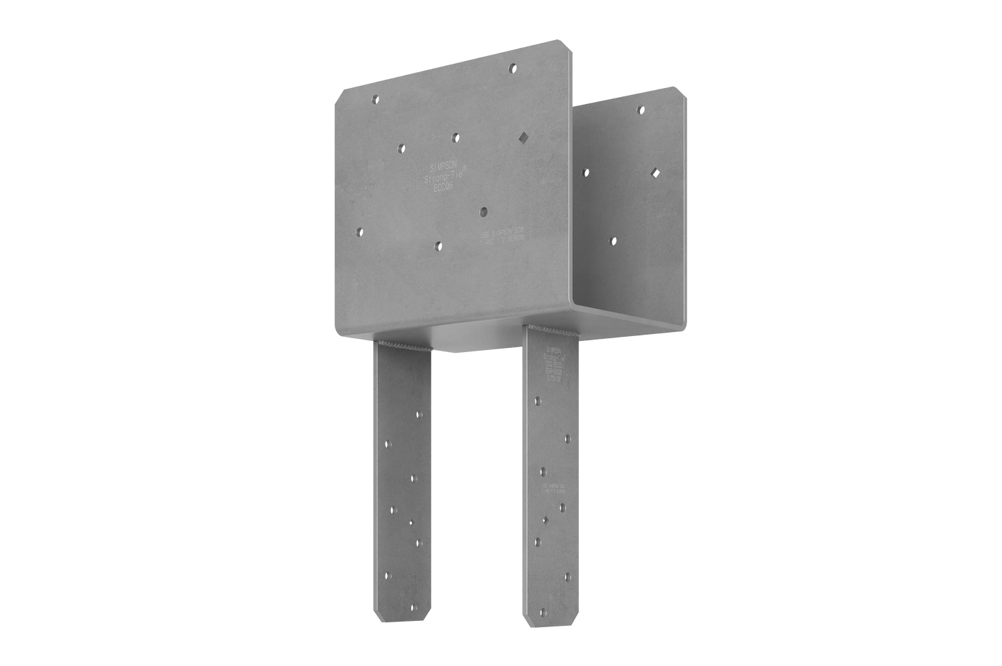 Simpson Strong-Tie ECCQ68SDS2.5 ECCQ™ End Column Cap for 6x Beam, 8x Post, with Strong-Drive® SDS Screws (Pack of 2)