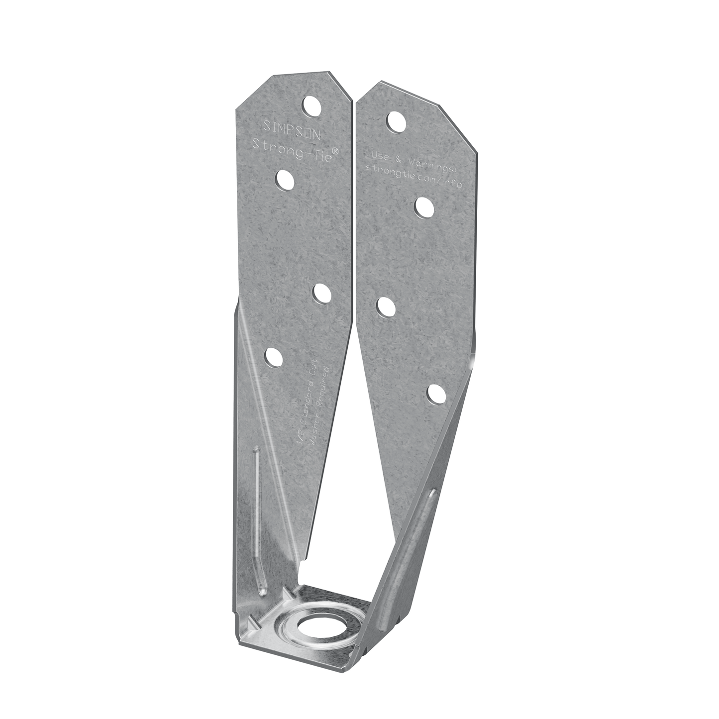 Simpson Strong-Tie DTT2Z-SDS2.5 DTT2Z® ZMAX® Galvanized Deck Tension Tie for 2x with 2-1/2 in. SDS Screws (Pack of 1920)