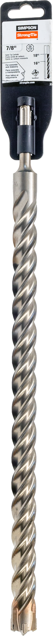 Simpson Strong-Tie MDPL08718Q 7/8 in. x 18 in. SDS-plus® Quad-Head Shank Drill Bit (Pack of 15)