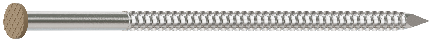 Simpson Strong-Tie S10SNDT1 Painted Siding Nail — 3 in. x .113 in. Type 304 Stainless Steel, Tan (1 lb.) (Pack of 800)