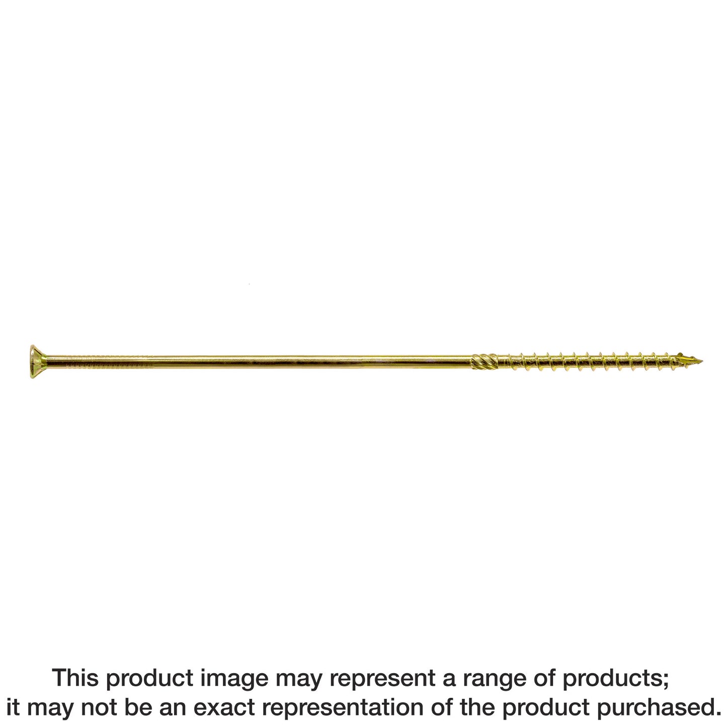 Simpson Strong-Tie SDCP221100 Strong-Drive® SDCP TIMBER-CP Screw — 0.315-in. x 11-in. T40, Yellow Zinc (250-Qty)