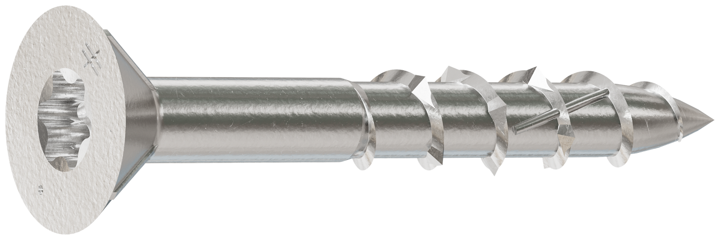 Simpson Strong-Tie T08125EDDI Deck-Drive™ DWP WOOD SS Screw — #8 x 1-1/4 in. T-20, Flat Head, Type 316 (175-Qty) (Pack of 800)