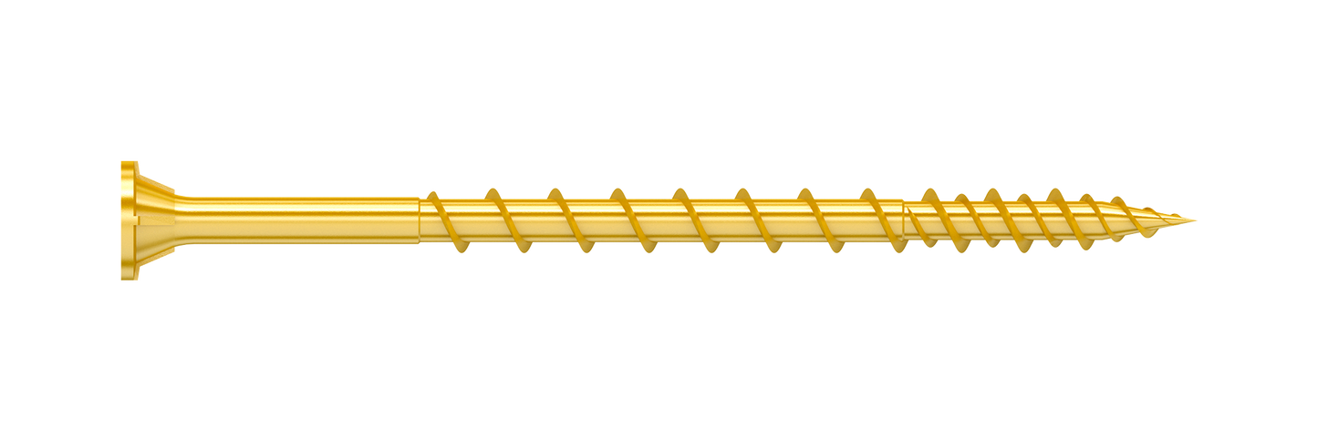 Simpson Strong-Tie HCKWSV3S Strong-Drive® WSV SUBFLOOR Screw (Collated) — #9 x 3 in. T25, Yellow Zinc (500-Qty)