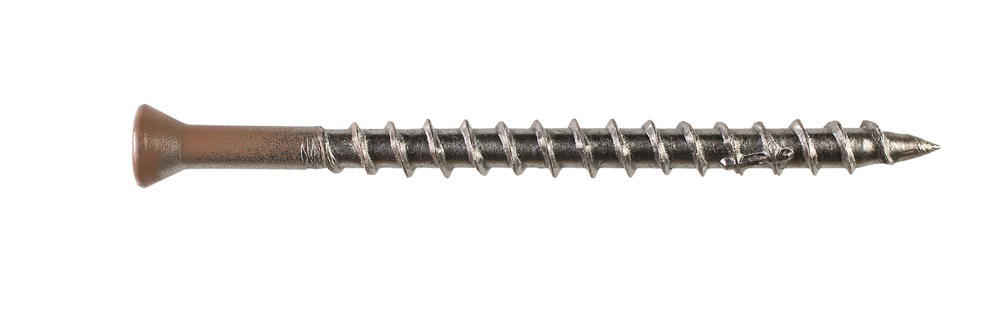 Simpson Strong-Tie T07100WPB Deck-Drive™ DWP WOOD SS Screw — #7 x 1 in. T15, Trim Head, Type 316 (5,000-Qty)