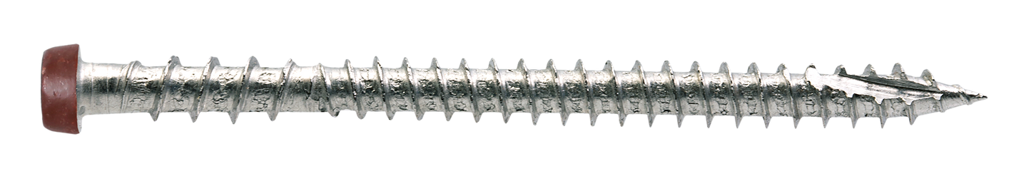 Simpson Strong-Tie DCU234S316RD01 Deck-Drive™ DCU COMPOSITE Screw (Collated) — #10 x 2-3/4 in. Type 316, Red 01 (1000-Qty) (Pack of 100)