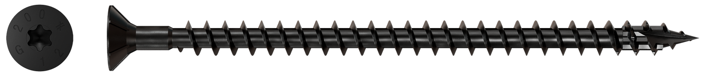 Simpson Strong-Tie SDCF12X200-R25 Strong-Drive® SDCF TIMBER-CF Screw — 0.470 in. x 7-7/8 in. T50, E-Coat® (25-Qty)
