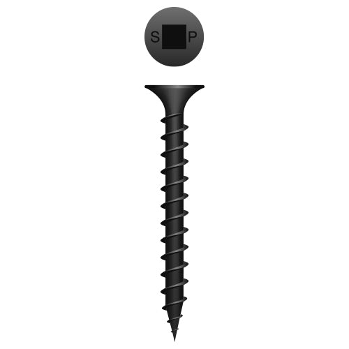 830QC - Strong-Point Square Bugle Head, Coarse Thread, Phosphate Coated, 8 x 3, Box of 2,000