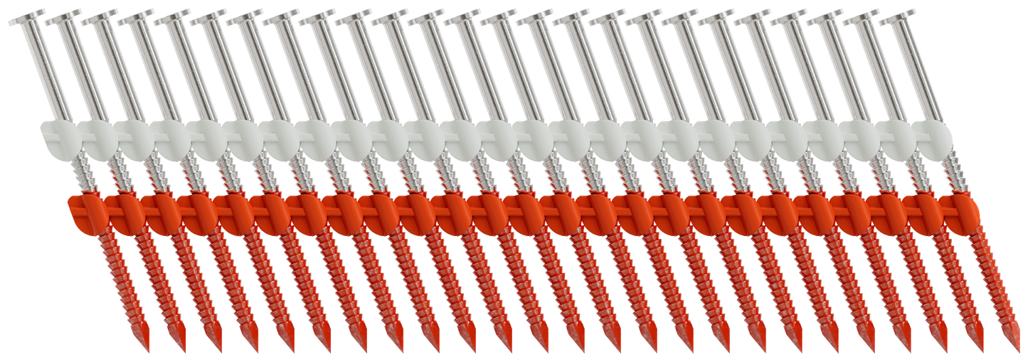 Simpson Strong-Tie T11A250CNB 20°–22° Plastic Strip, Full Round Head, Ring-Shank Nail — 2-1/2 in. x 0.120 in. Type 316 (4000-Qty) (Pack of 80)