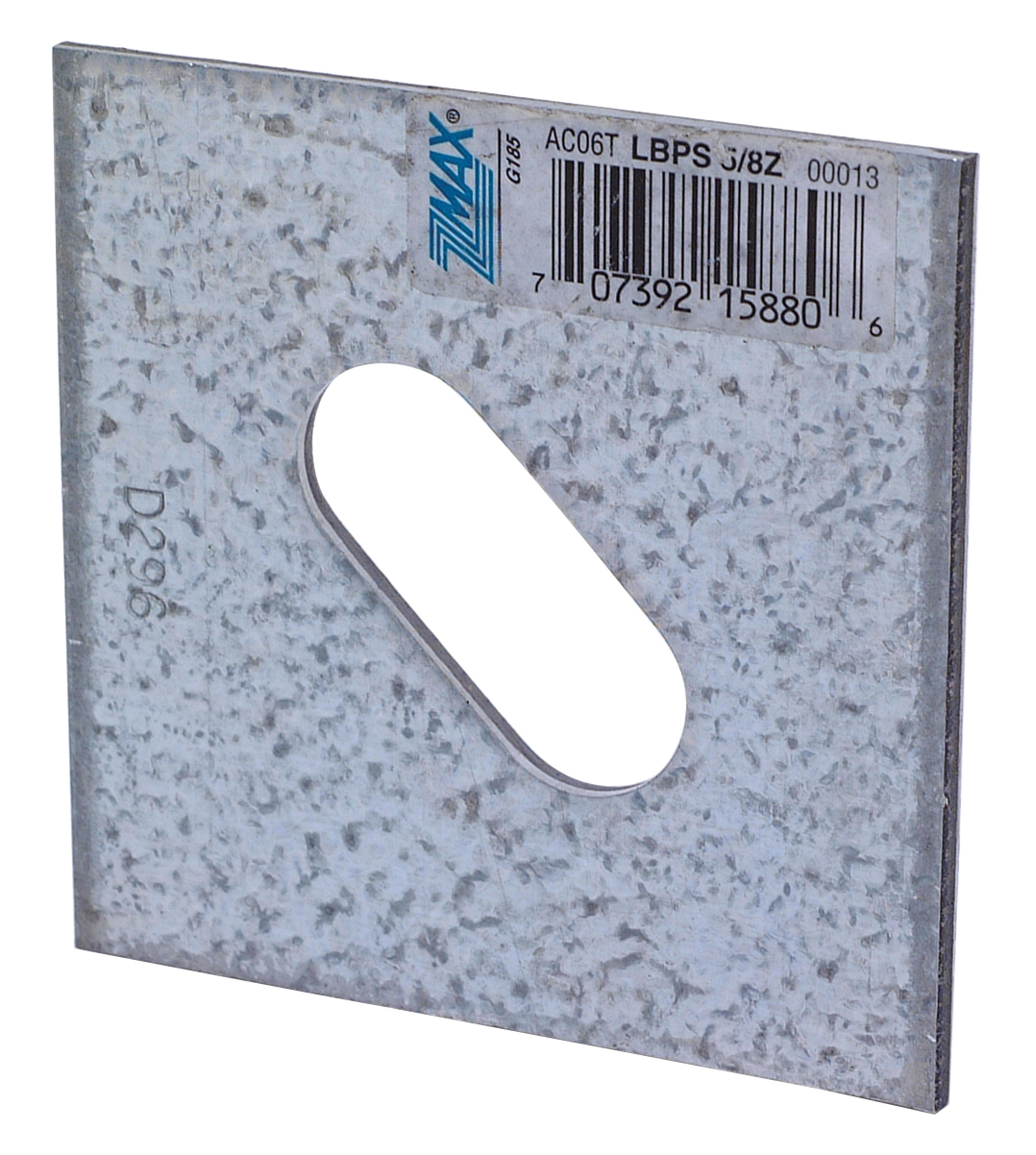 Simpson Strong-Tie LBPS 5/8Z LBPS 3 in. x 3 in. ZMAX® Galvanized Slotted Bearing Plate with 5/8 in. Bolt Dia. (Pack of 3000)