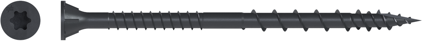 Simpson Strong-Tie DSVBK3R70 Deck-Drive™ DSV WOOD Screw — #10 x 3 in. T25, Flat Head, Quik Guard®, Black (70-Qty) (Pack of 1620)
