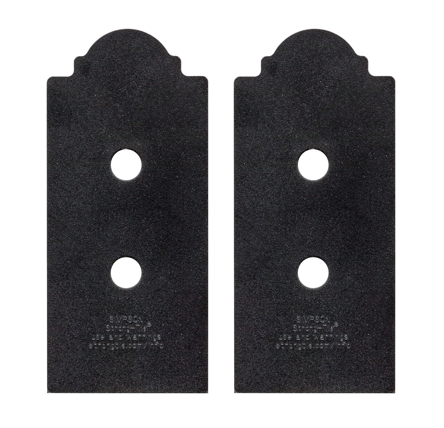 Simpson Strong-Tie APB66DSP Outdoor Accents® Mission Collection® ZMAX®, Black Post Base Side Plate for 6x (Qty-2)