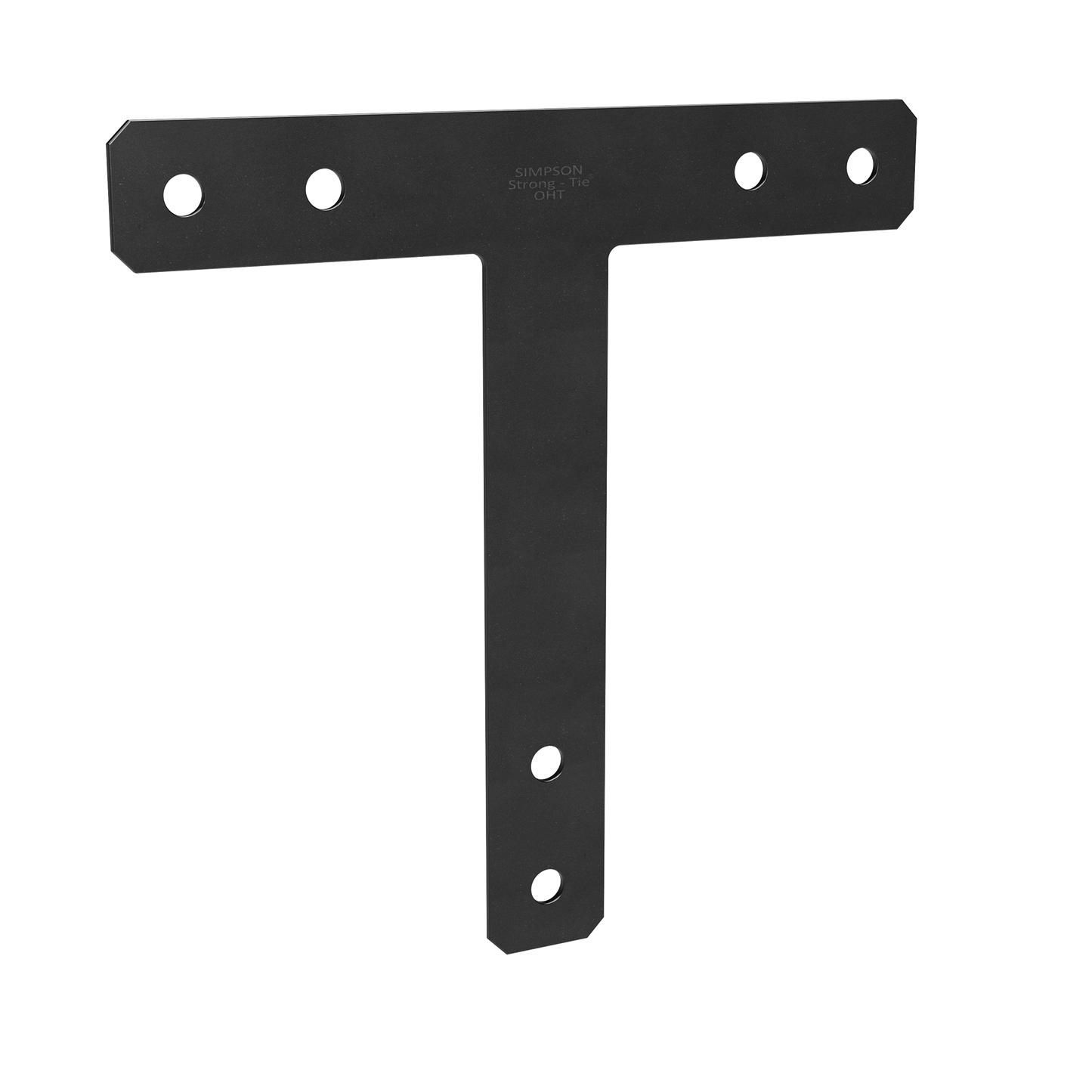 Simpson Strong-Tie 1616HTPC HTPC 16 in. x 16 in. 7-Gauge Black Powder-Coated Ornamental T Strap (Pack of 5)