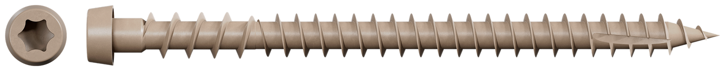 Simpson Strong-Tie DCU234SGR01 Deck-Drive™ DCU COMPOSITE Screw (Collated) — #10 x 2-3/4 in. Quik Guard® Gray 01 (1000-Qty) (Pack of 100)