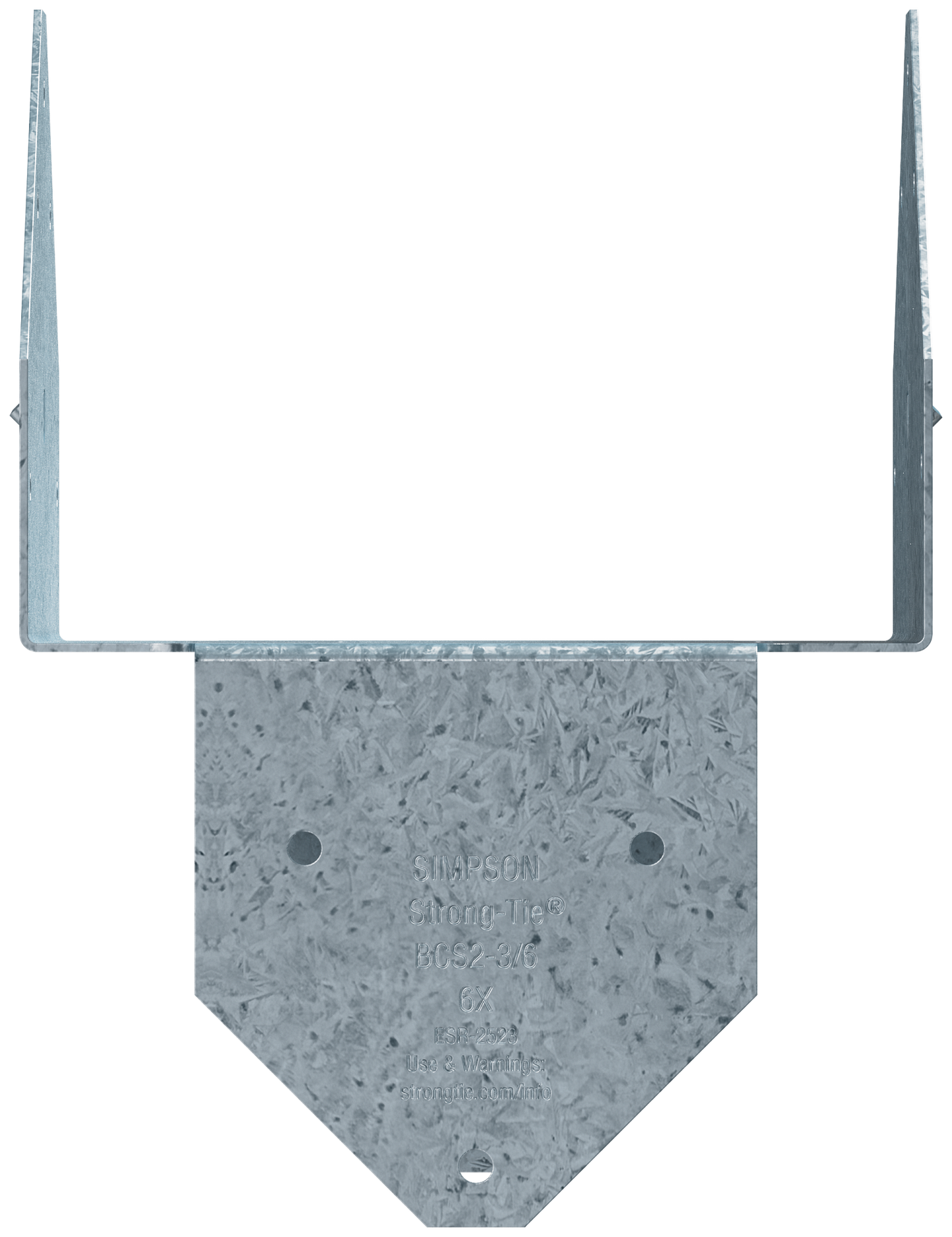 Simpson Strong-Tie BCS2-3/6Z BCS ZMAX® Galvanized Post Cap for Triple 2x Beam, 6x Post (Pack of 10)