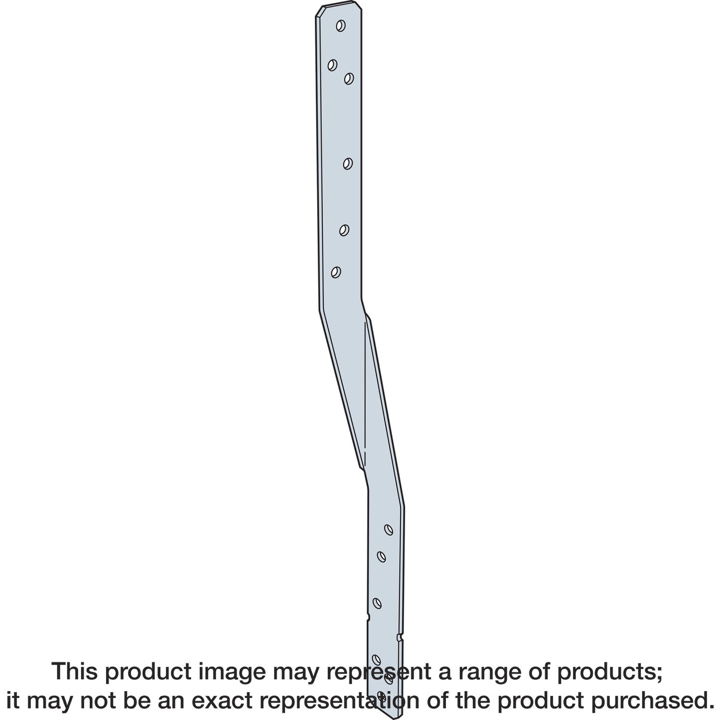 Simpson Strong-Tie HTSQ20ZKT HTSQ 20-in. 14-Gauge ZMAX® Galvanized Heavy Twist Strap with Screws (30-Qty)