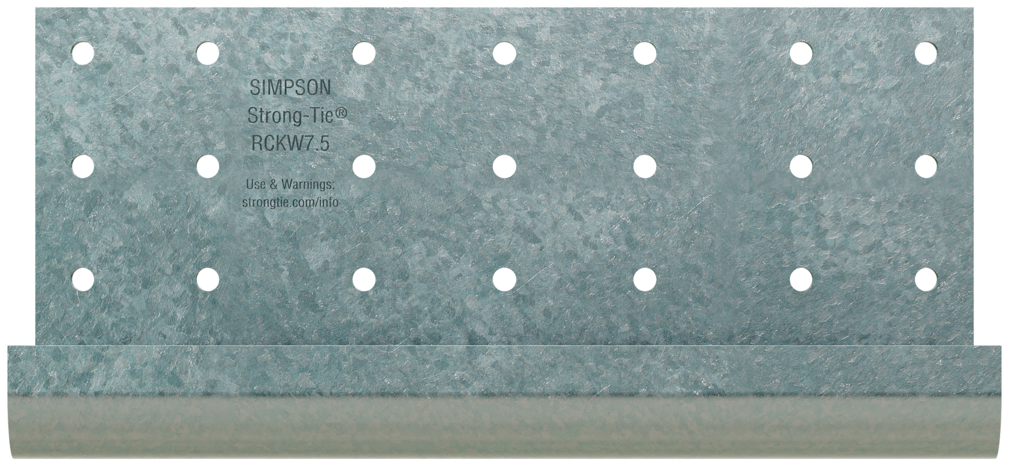 Simpson Strong-Tie RCKW7.5-R10 RCKW™ 7.5-in. Kneewall Connector Clip (Qty-10)