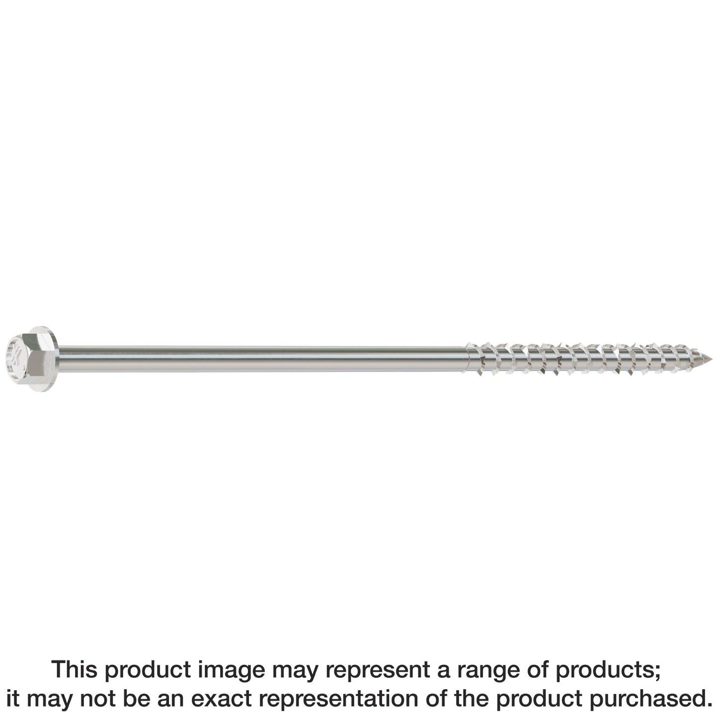 Simpson Strong-Tie SDWH19600SS-R100 Strong-Drive® SDWH™ TIMBER-HEX SS Screw — 0.185 in. x 6 in. 5/16 Hex, Type 316 (100-Qty)