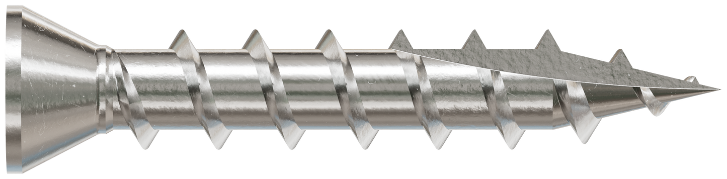 Simpson Strong-Tie S07C100FBP Trim-Head Screw, Square Drive — #7 x 1 in. #1 SQ, Type 305 (200-Qty)