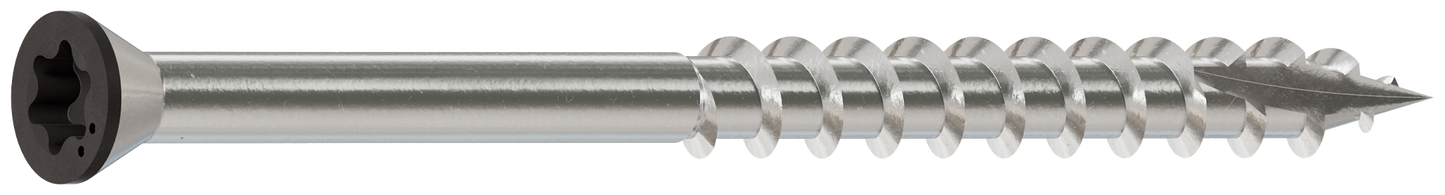 Simpson Strong-Tie S07225FTBGR04 Trim-Head Screw, 6-Lobe Drive — #7 x 2-1/4 in. T-15 Type 305, Gray 04 (1750-Qty)