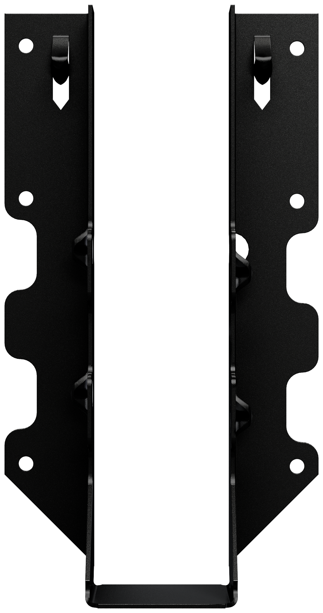 Simpson Strong-Tie LUS28PC Outdoor Accents® LUSPC ZMAX®, Black Powder-Coated Face-Mount Joist Hanger for 2x8 (Pack of 12)