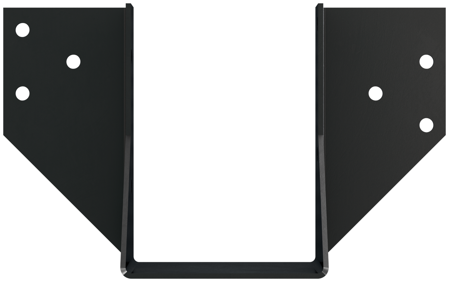 Simpson Strong-Tie OHU46-SDS3 OHU® Black Powder-Coated Ornamental Joist Hanger for 4x6 with Strong-Drive® SDS Screws