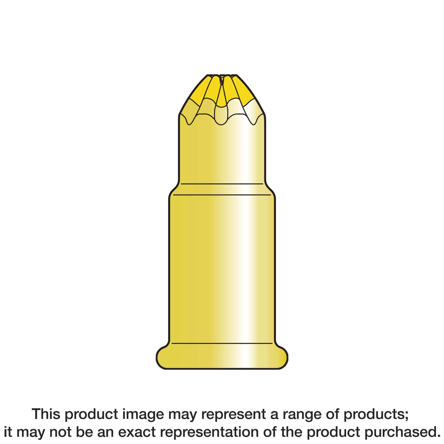 Simpson Strong-Tie P22AC4A P22AC 0.22-Caliber “A” Single-Shot Crimp Loads, LVL 4, Yellow - Imported (100-Qty)