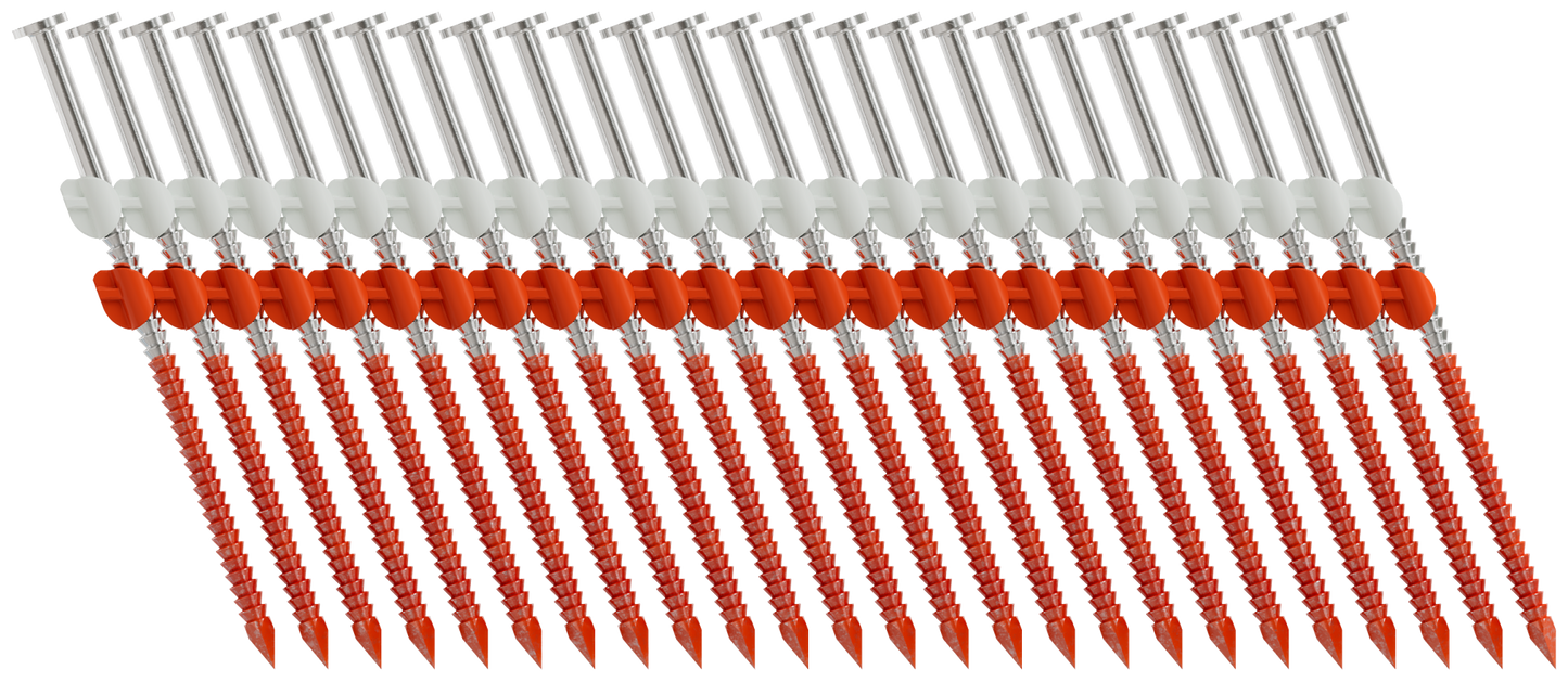 Simpson Strong-Tie T10A325CNB 20°–22° Plastic Strip, Full Round Head, Ring-Shank Nail — 3-1/4 in. x .131 in. Type 316 (4000-Qty) (Pack of 80)