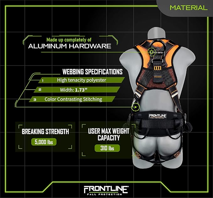 Frontline 110CTB-ML-DC Combat™ Digital Camo Style Full Body Harness with Aluminum Hardware and Suspension Trauma Straps