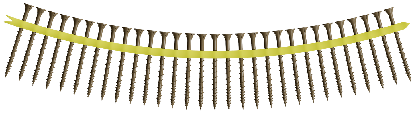 Simpson Strong-Tie WSVF212S Strong-Drive® WSVF SUBFLOOR Screw (Collated) — #9 x 2-1/2 in. T25, Gray (1500-Qty) (Pack of 100)