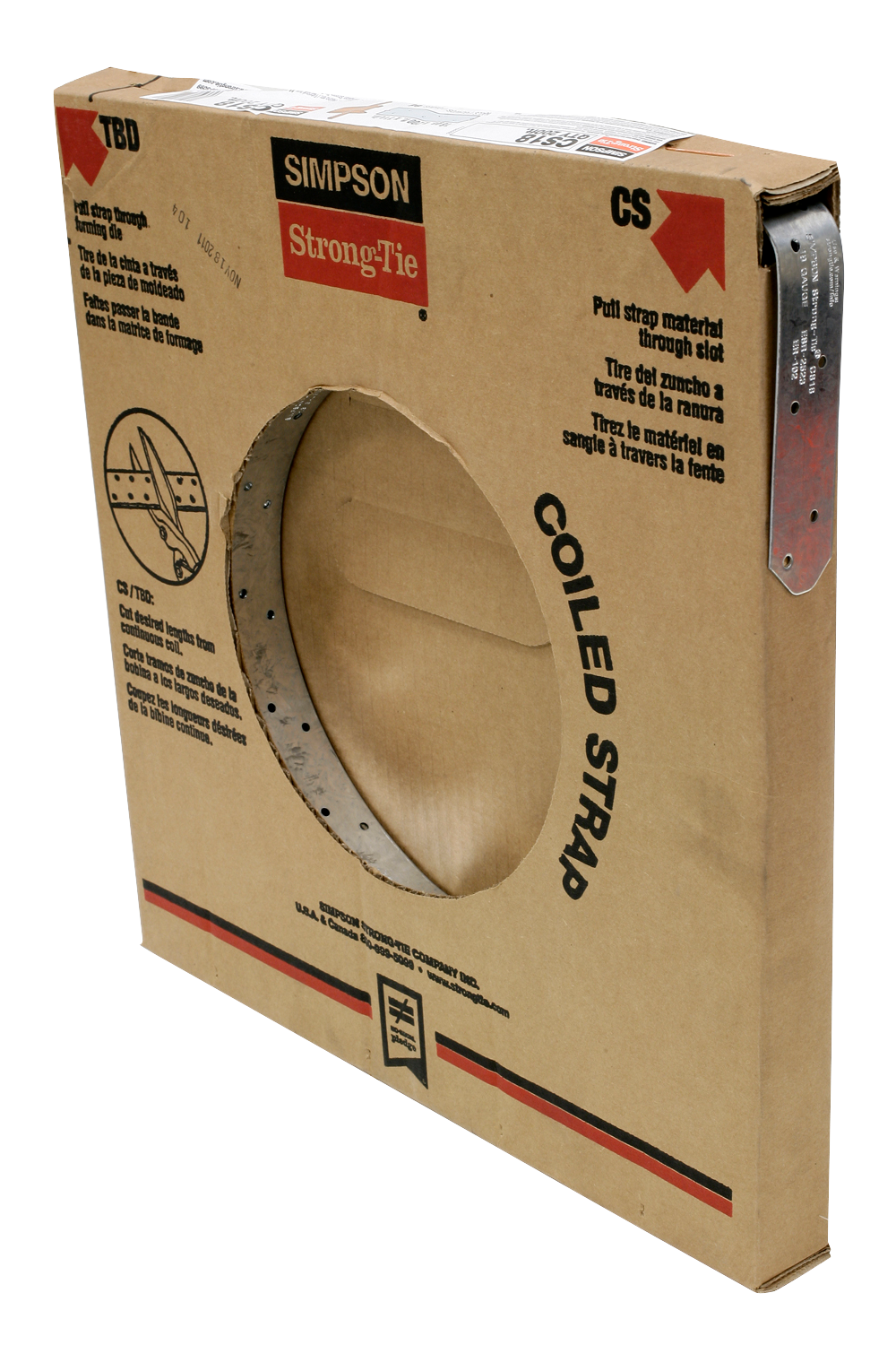 Simpson Strong-Tie CS18 CS 200-ft. 18-Gauge Galvanized Coiled Strap (Pack of 36)