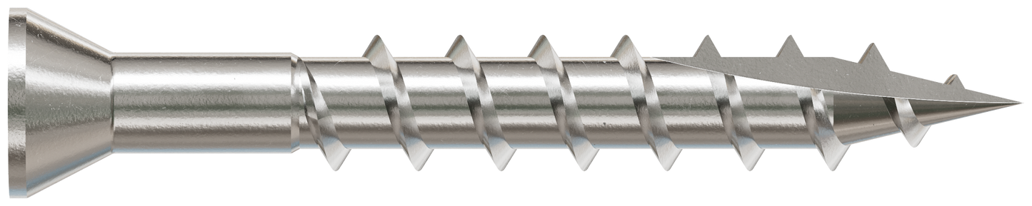 Simpson Strong-Tie S07125FB5 Trim-Head Screw, Square Drive — #7 x 1-1/4 in. #1 SQ, Type 305 (5 lb.) (Pack of 300)