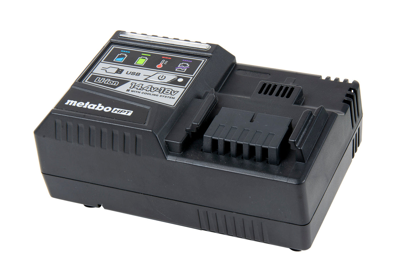Kit de inicio de batería deslizante de iones de litio Metabo HPT UC18YSL3B1M de 36 V/18 V (4,0 Ah/8,0 Ah)
