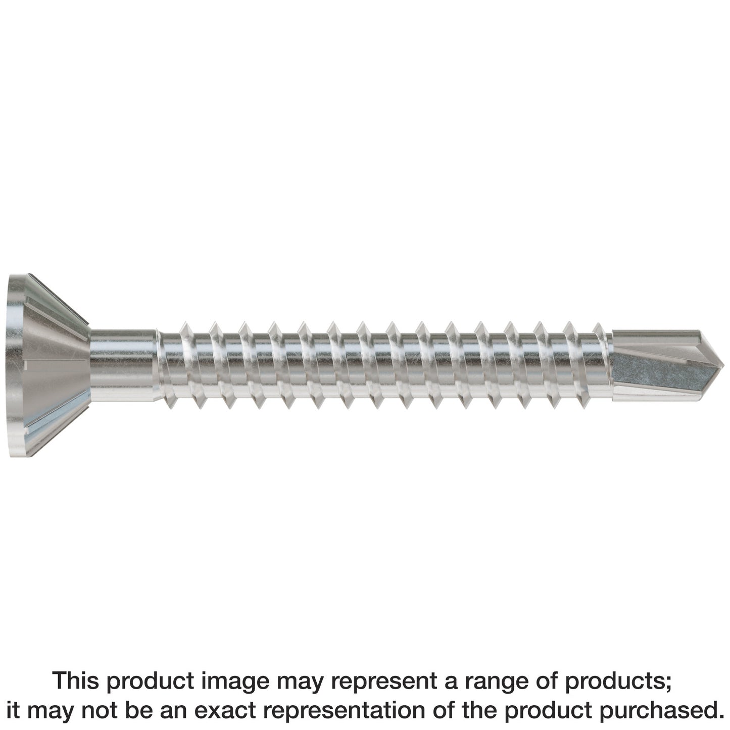 Simpson Strong-Tie SSFHSD112S1016 FHSD Wood-to-CFS Screw (Collated) — #10 x 1-1/2 in. #2SQ, Flat Head, Type 410 (1000-Qty) (Pack of 100)