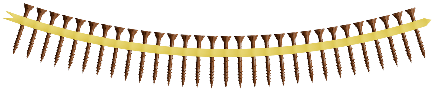 Simpson Strong-Tie DSVR158S Deck-Drive™ DSV WOOD Screw (Collated) — #8 x 1-5/8 in. T25 6-Lobe, Red (2000-Qty)