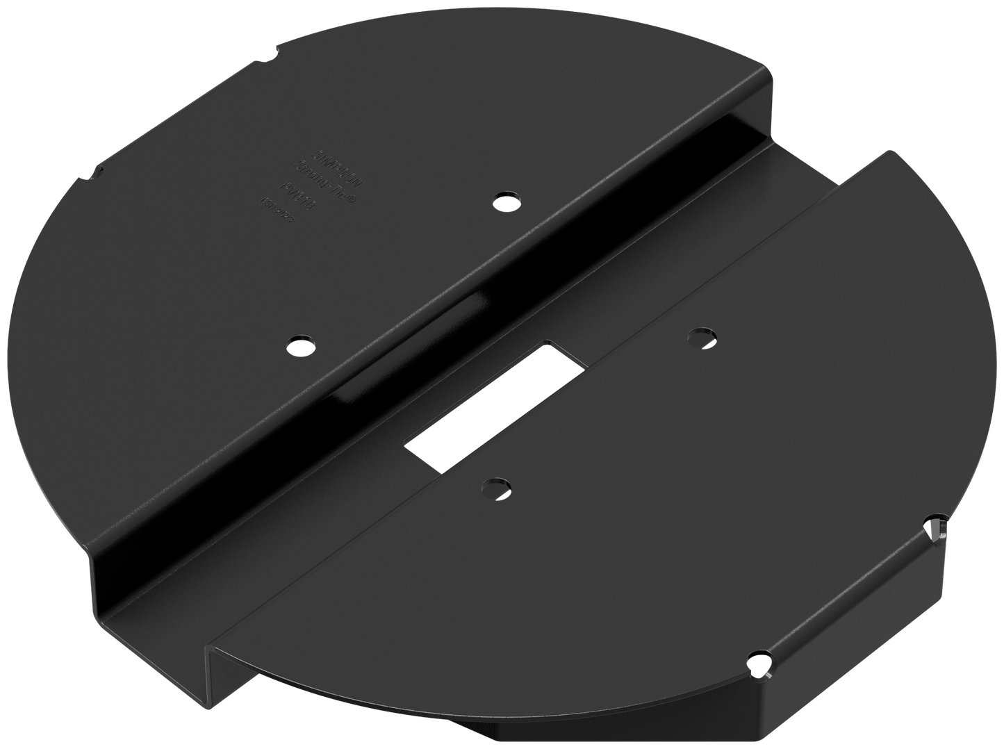 Simpson Strong-Tie PBV10PC PBV 10-in. Black Powder-Coated Hidden Standoff Post Base for Viga Post (Pack of 6)