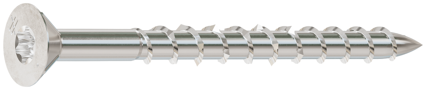 Simpson Strong-Tie T08200WPP Deck-Drive™ DWP WOOD SS Screw — #8 x 2 in. T-20, Flat Head, Type 316 (350-Qty) (Pack of 600)