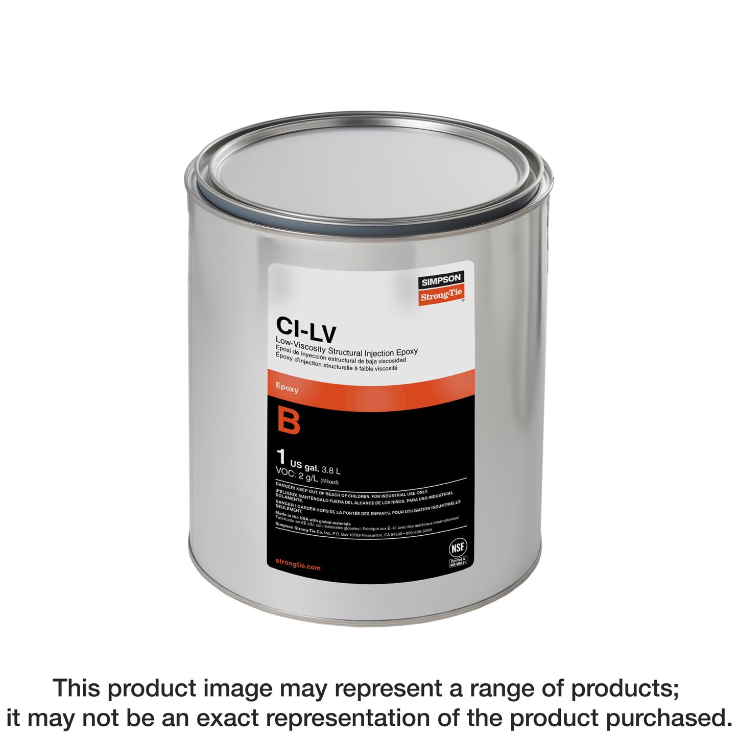 Simpson Strong-Tie CILV3KT CI-LV™ Low-Viscosity Structural Injection Epoxy (3-gal. Kit)