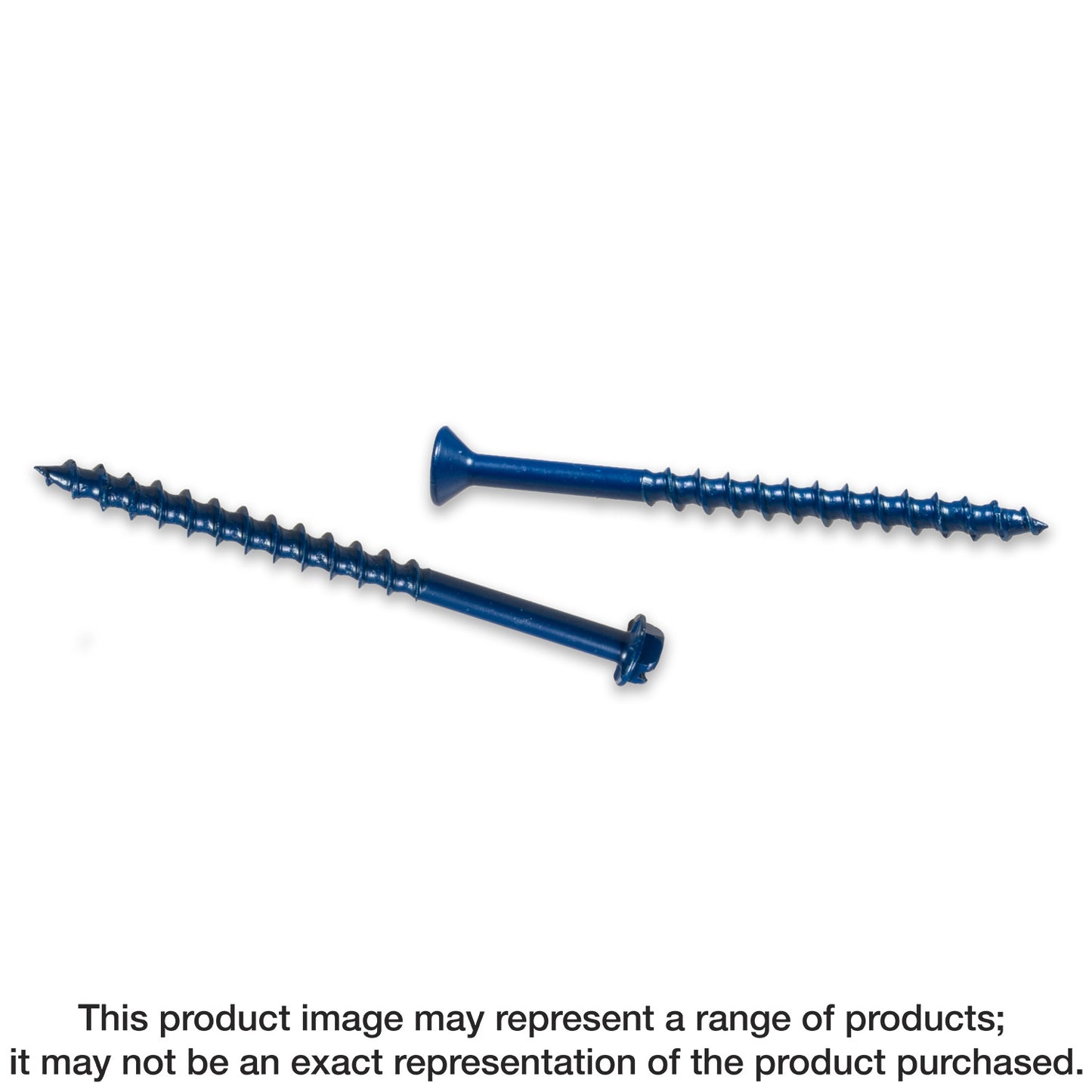 Simpson Strong-Tie TNT25234HC75 Titen Turbo™ — 1/4 in. x 2-3/4 in. Hex-Head Concrete and Masonry Screw, Blue (75-Qty) (Pack of 4)