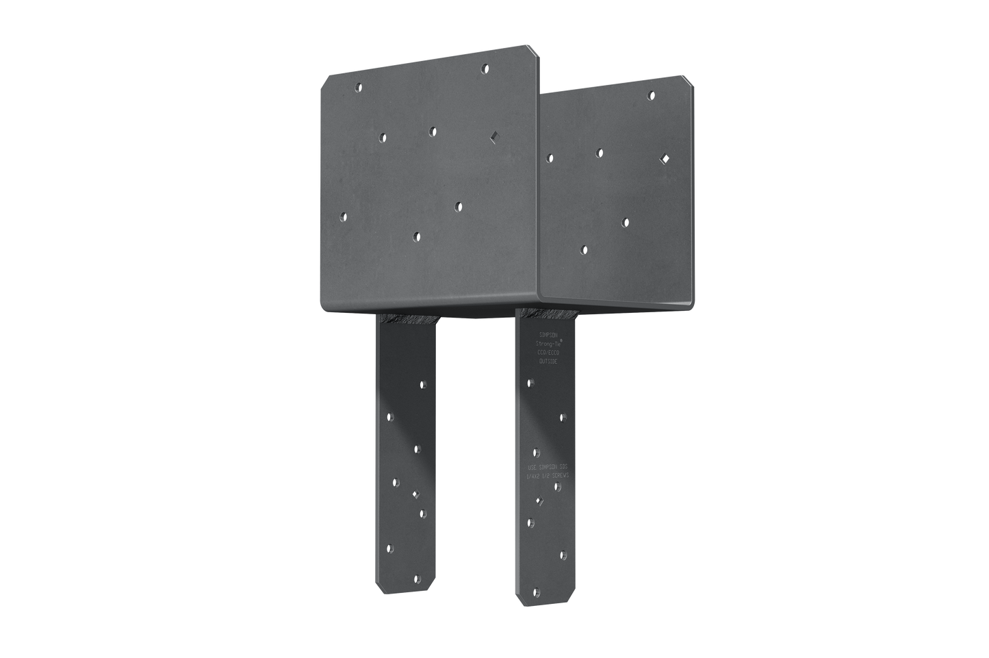 Simpson Strong-Tie ECCQ76SDS2.5 ECCQ™ End Column Cap for 6-3/4 in. Beam, 6x Post, with Strong-Drive® SDS Screws