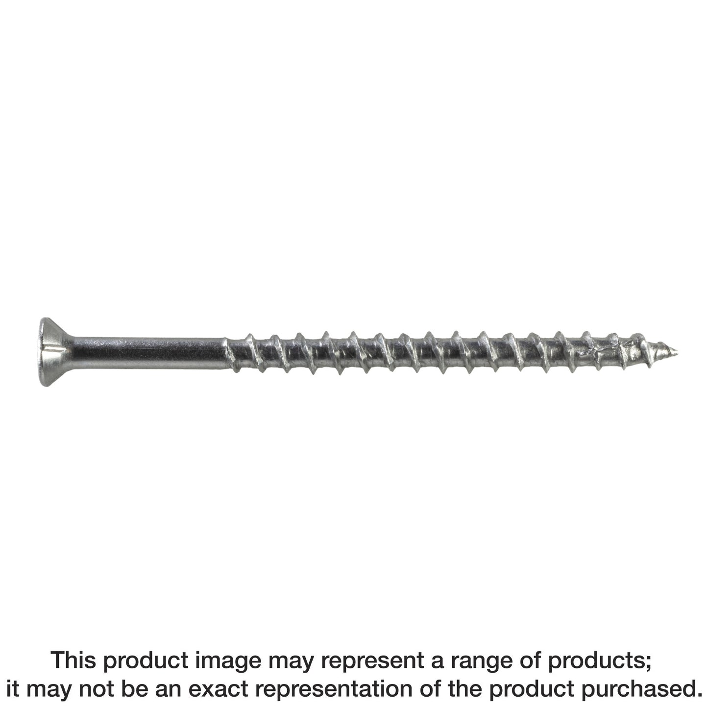 Simpson Strong-Tie S10300WP5 Deck-Drive™ DWP WOOD SS Screw — #10 x 3 in. T-25, Flat Head, Type 305 (5 lb.) (Pack of 6)