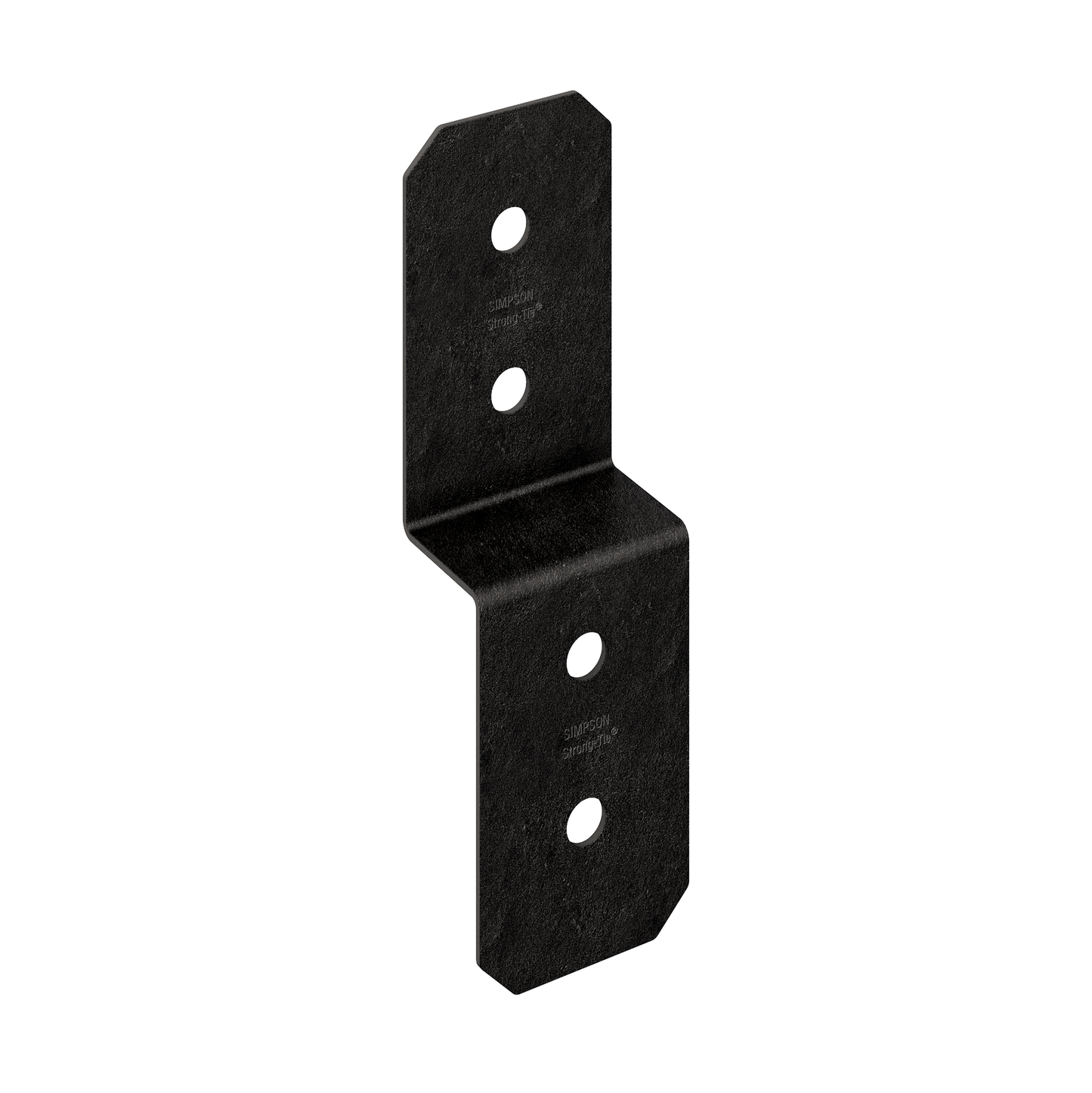 Simpson Strong-Tie APVDJT1.75-4 Outdoor Accents® Avant Collection™ 3-in. ZMAX®, Black Powder-Coated Deck Joist Tie for 1-3/4-in. Wood